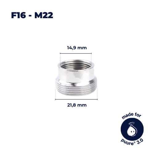 F16–M22 Hahnadapter