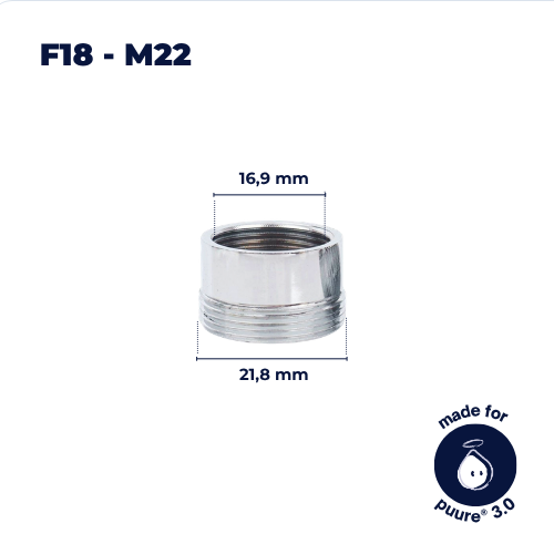 F18–M22 Hahnadapter