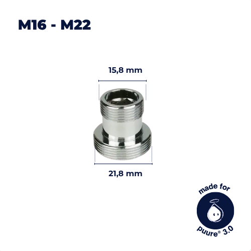 M16–M22 Hahnadapter