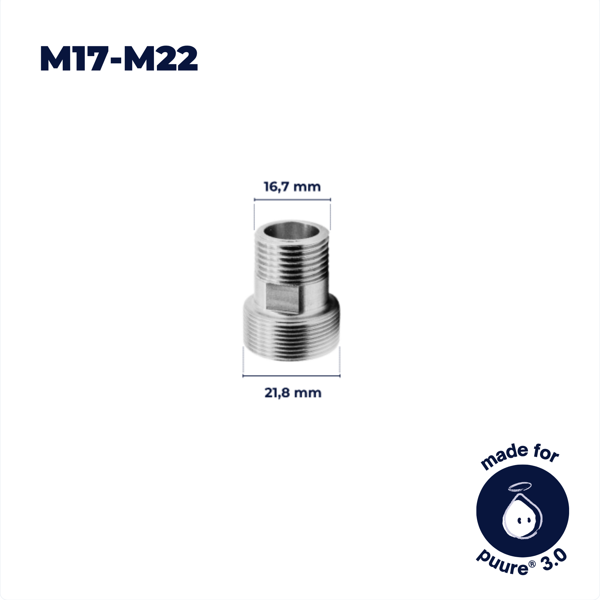 M18–M22 Hahnadapter