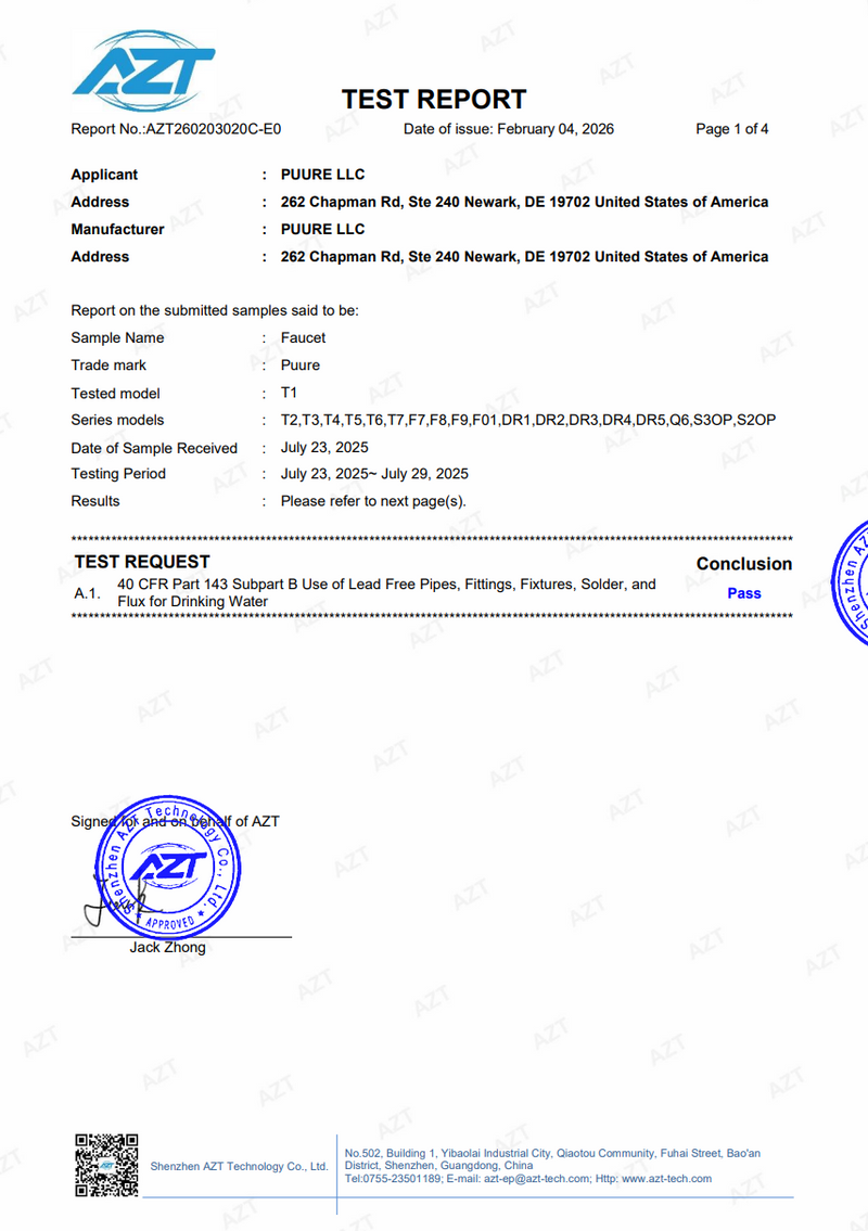 Bleifreiheits-Konformitätsbericht