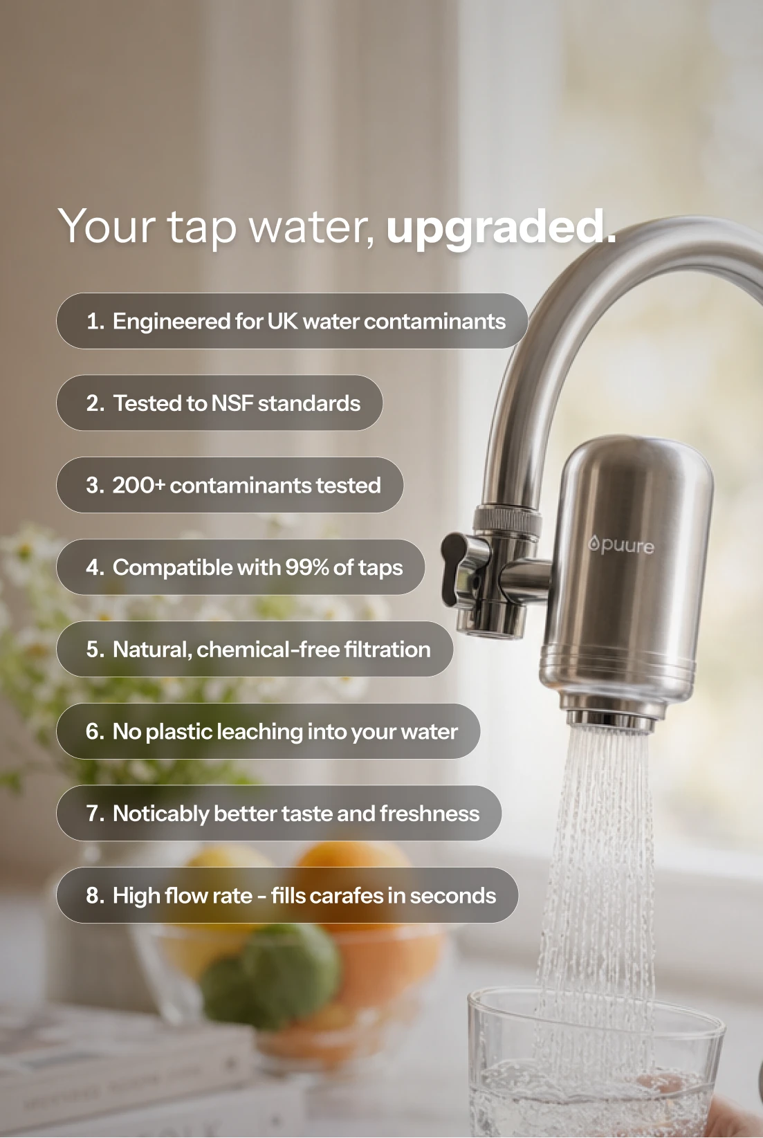 Puure® 3.0 Wasserhahnfilter
