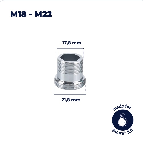 M18–M22 Hahnadapter