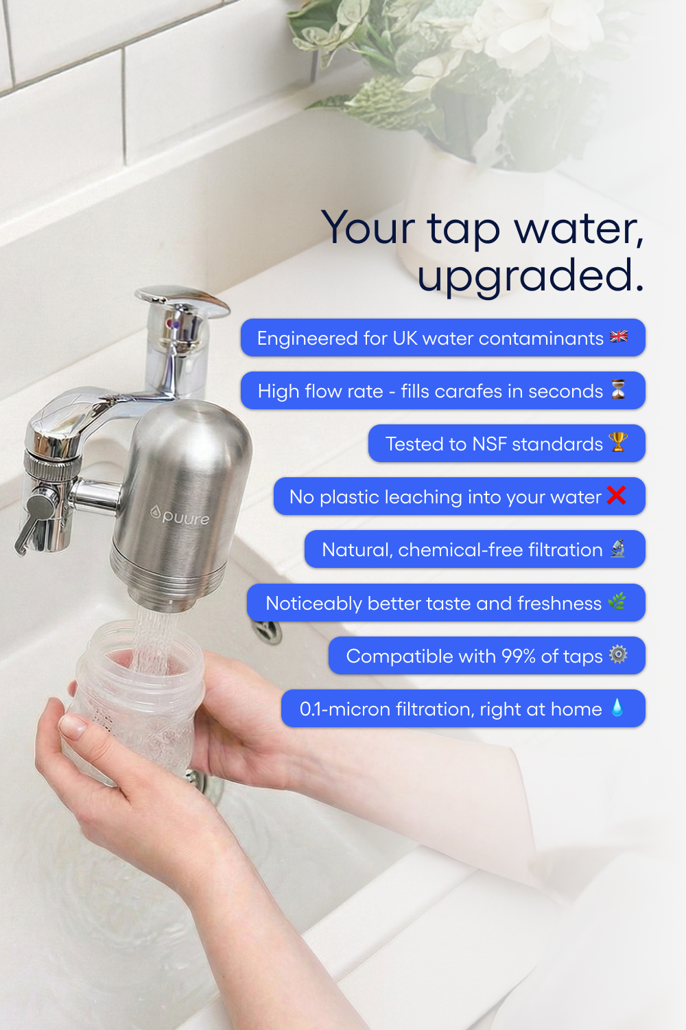 Puure® 3.0 Wasserhahnfilter