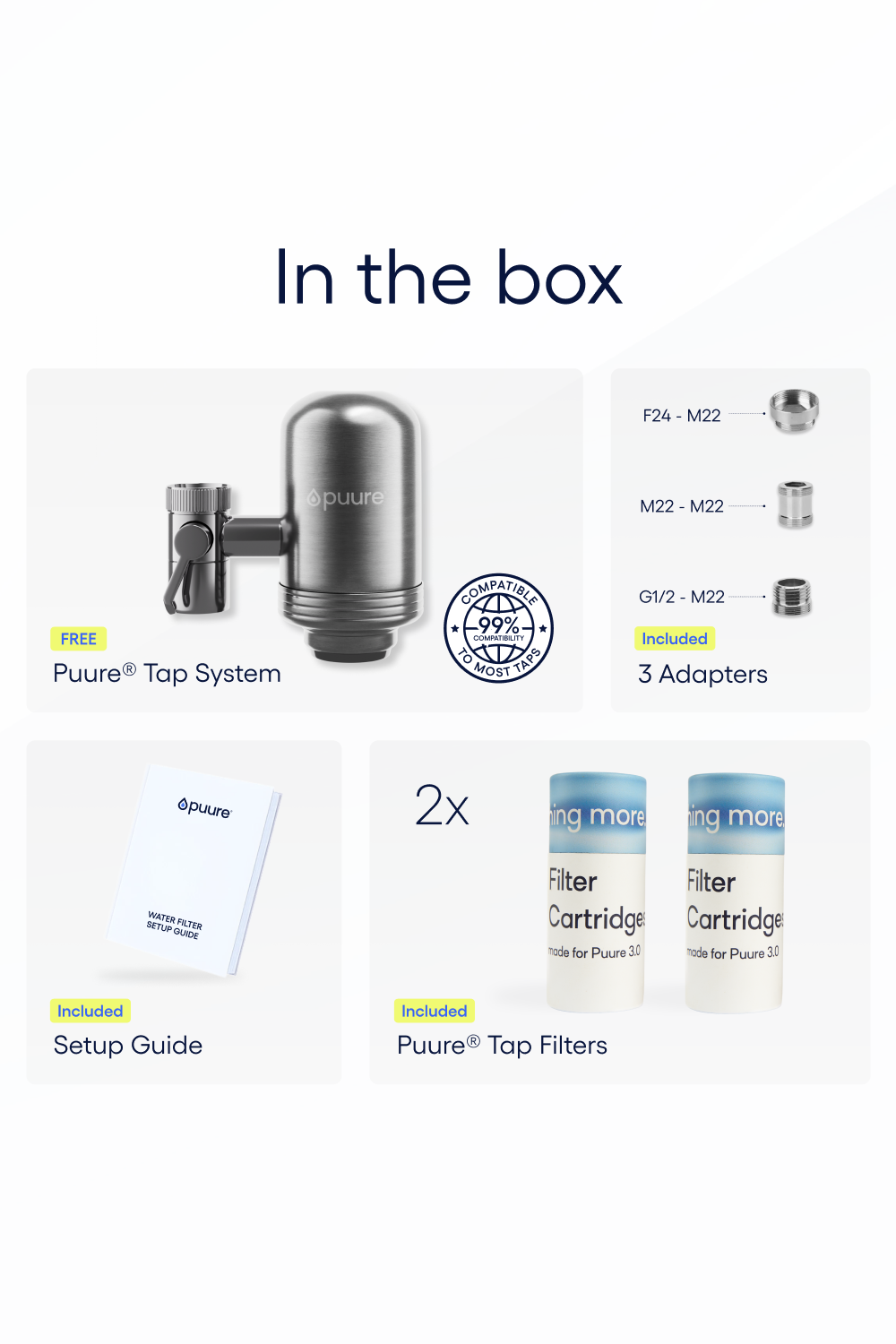 Puure® 3.0 Wasserhahnfilter