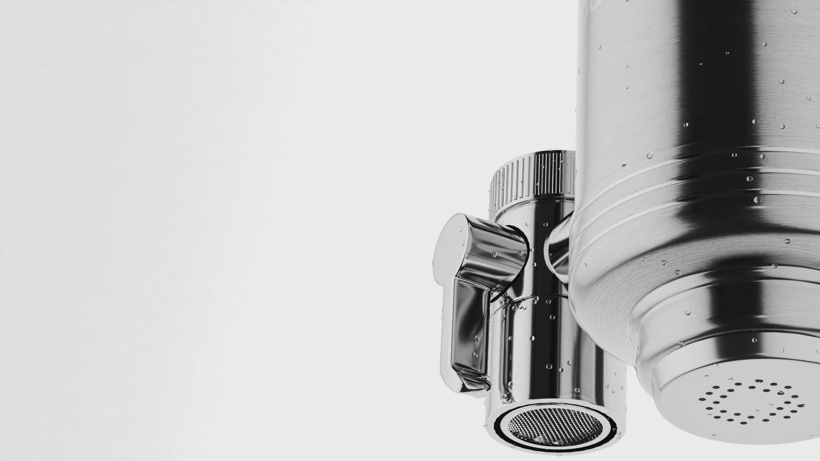 Puure stainless steel filter close-up